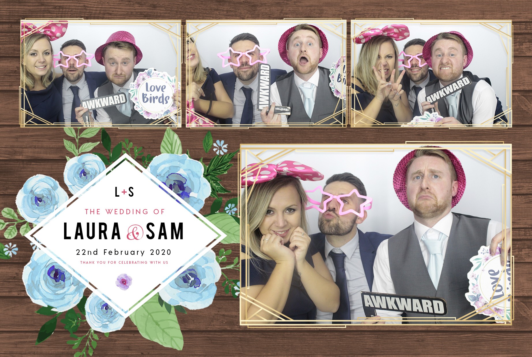 Laura and Sam's Wedding | View more photos from the event at gallery.myphotoboothexperience.co.uk/u/MyPhotoBoothExperienceLtd/Laura-and-Sams-Wedding